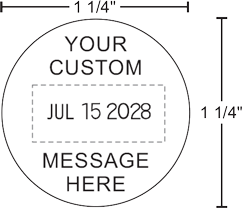 Shiny R-532D Self-inking Date Stamps